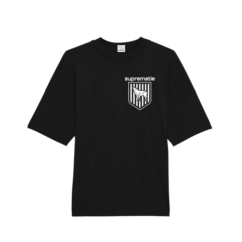 T-SHIRT OVERSIZE SUPREMATIE CREST BLACK