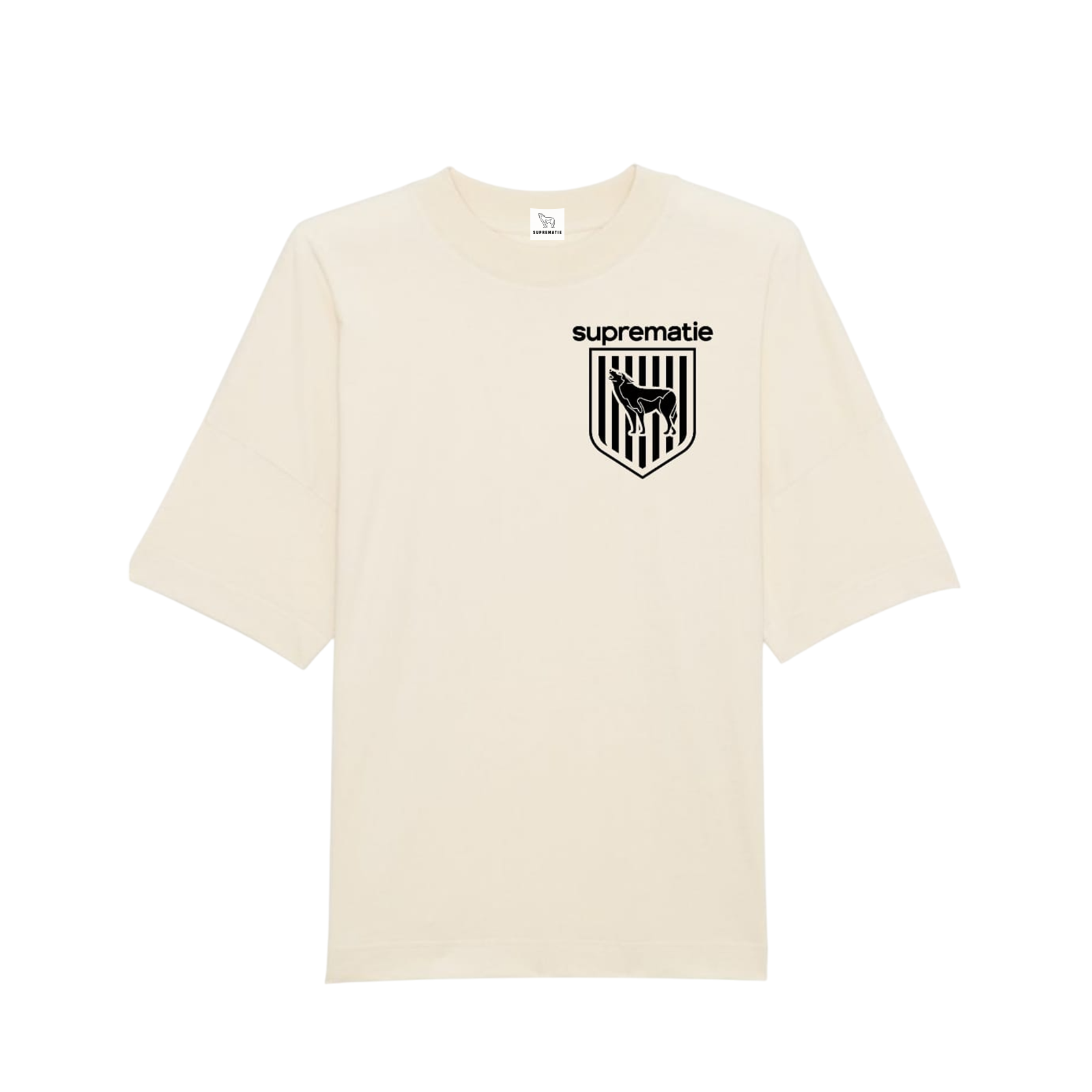 T-SHIRT OVERSIZE SUPREMATIE CREST BEIGE